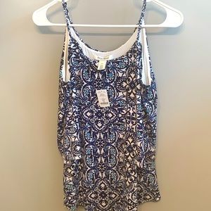 White House Black Market Tiered Camisole